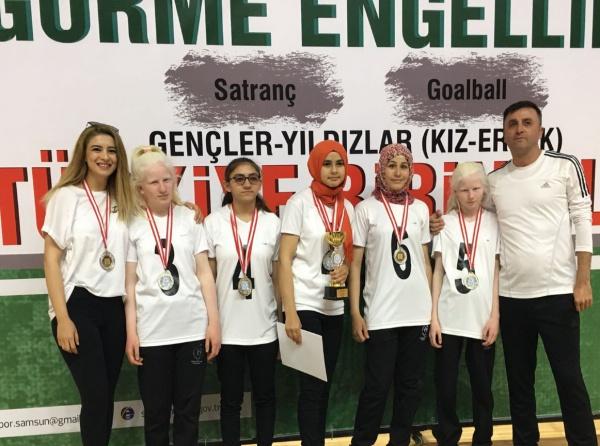 Türkiye Kızlar Yıldız Goalball Şampiyonasında 2.lik Aldık